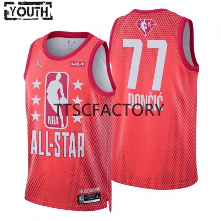 Maillot Basket Dallas Mavericks Luka Doncic 77 2022 All-Star Jordan Brand Rouge Swingman - Enfant